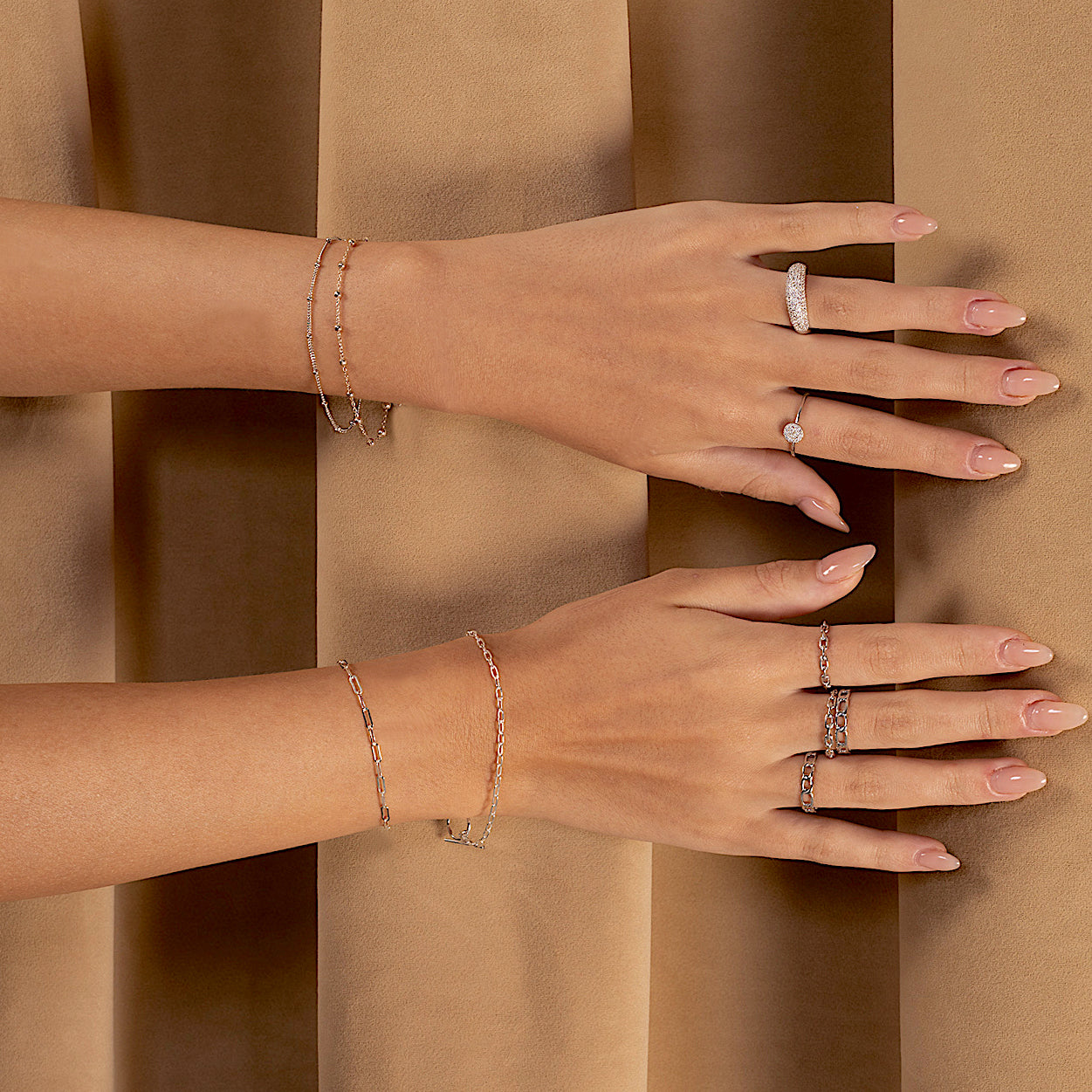 Gelang Rantai Klip Kertas Toggle