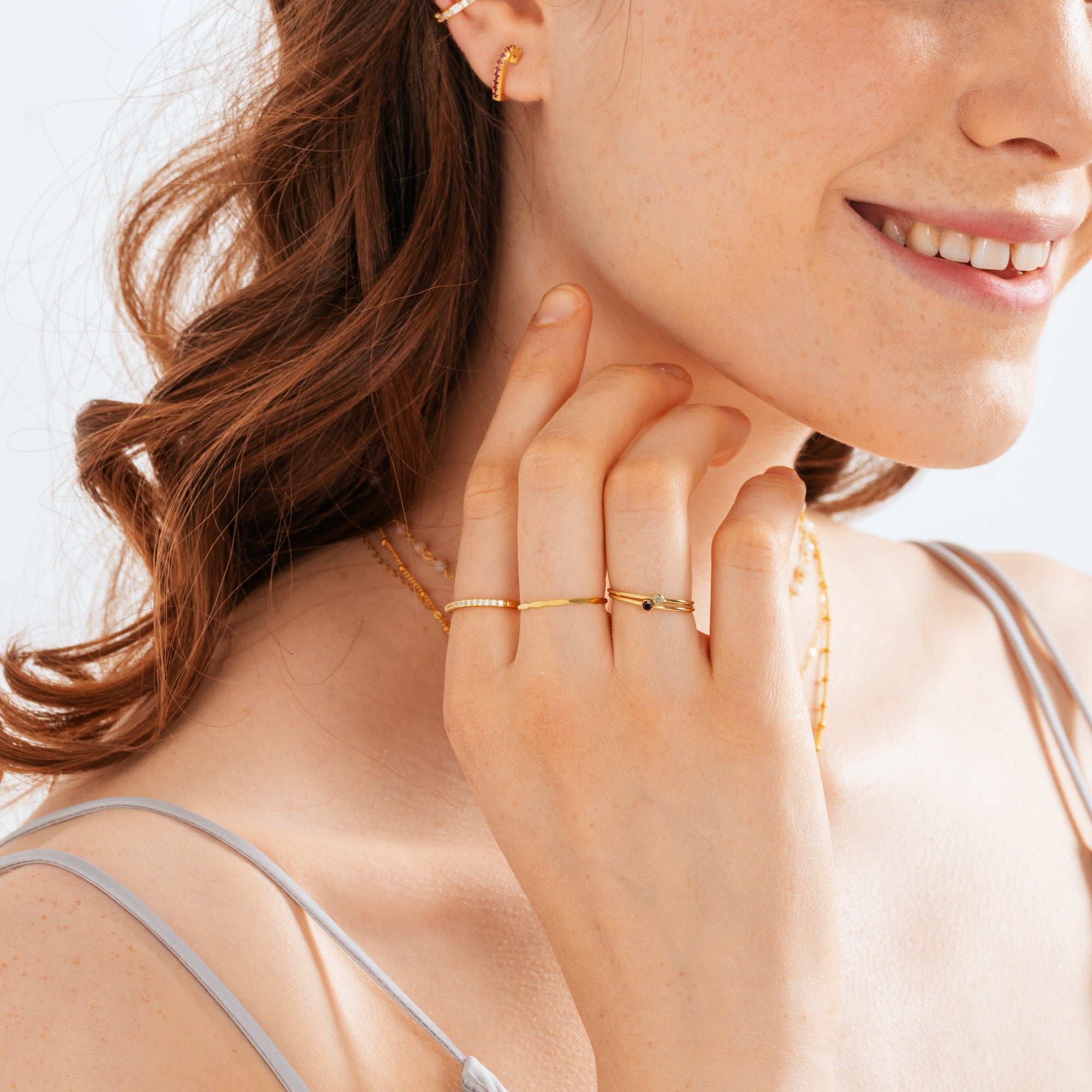 Anello Mini Cornice Nera