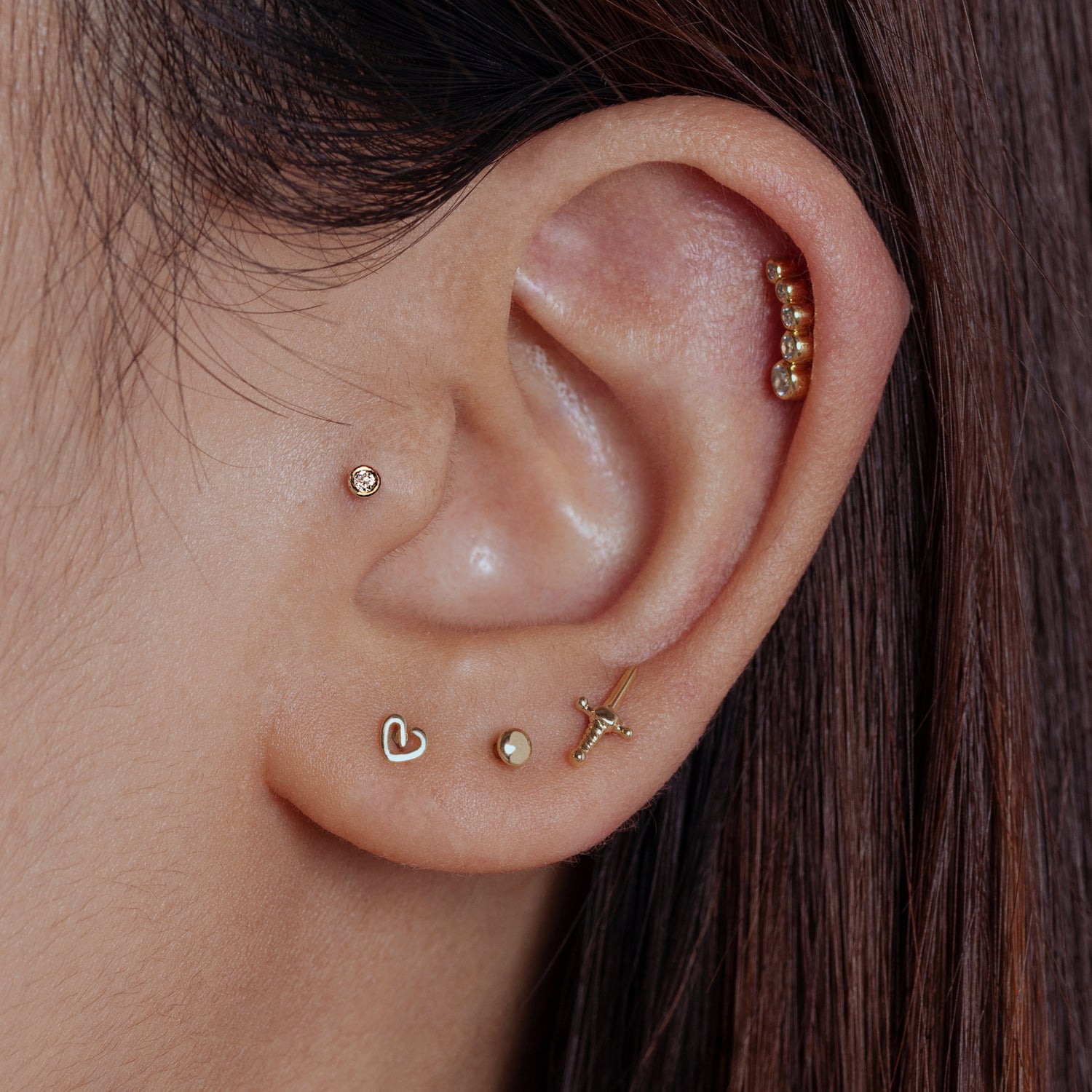 Color:Yellow Gold
Post Length:6.5mm
Post Length:5mm
Post Length:8mm