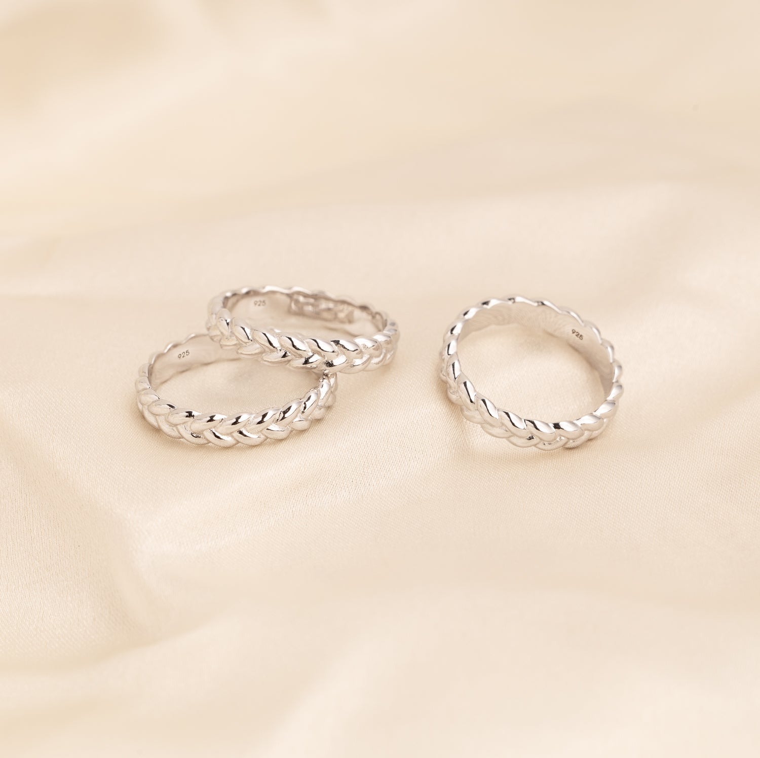 編み込みシルバーリング – J&CO Jewellery