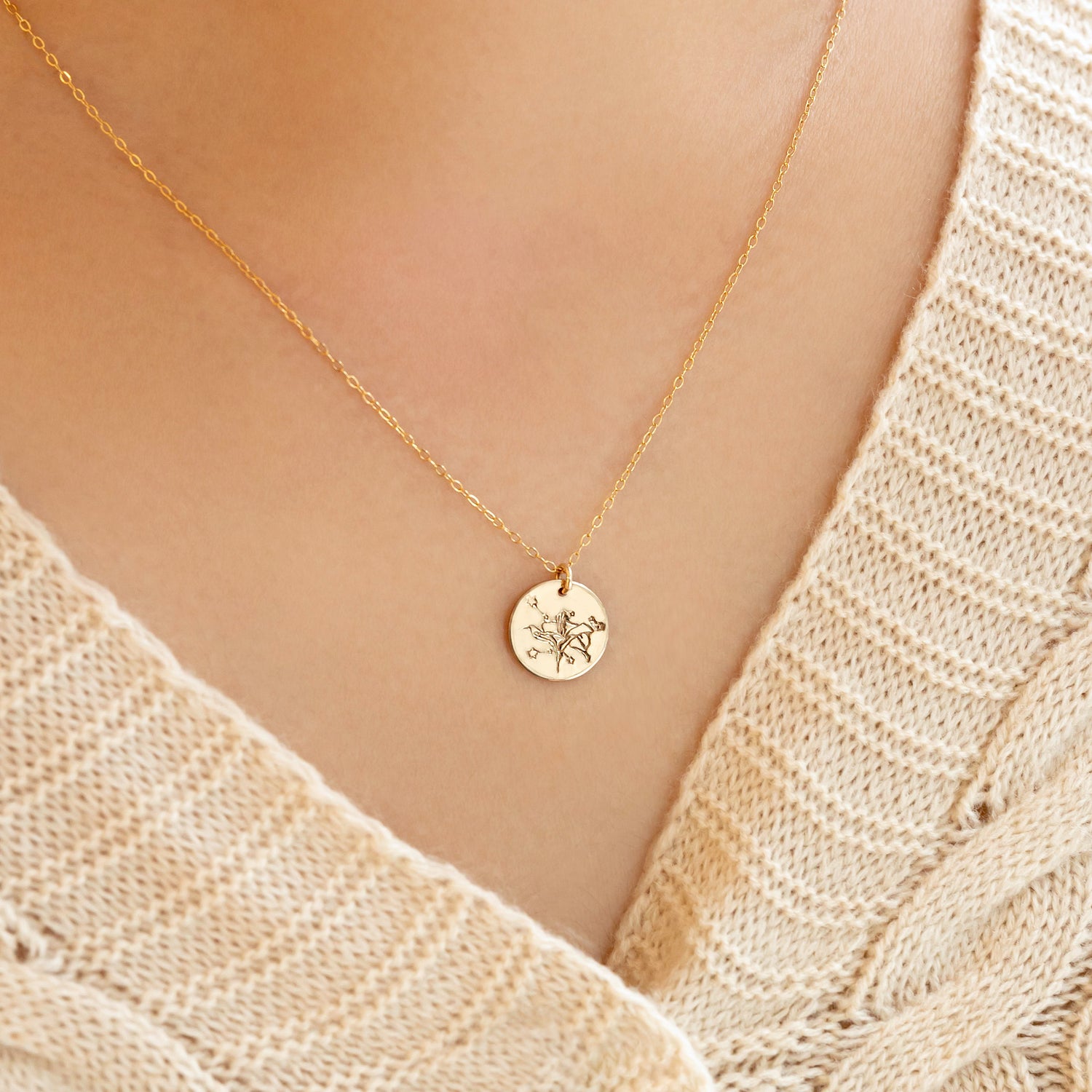 Gepersonaliseerde Stardust Bloom Ketting