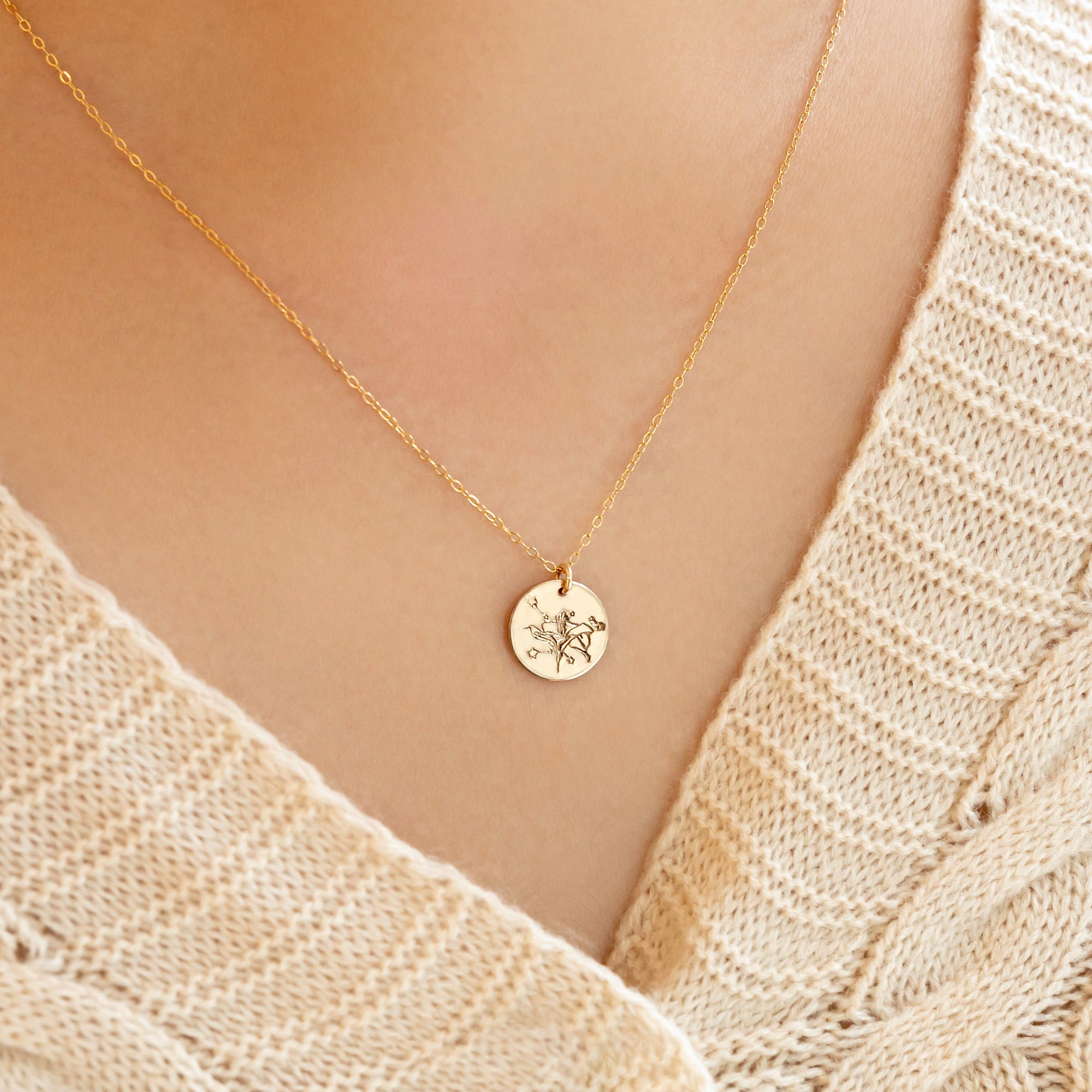Gepersonaliseerde Stardust Bloom Ketting
