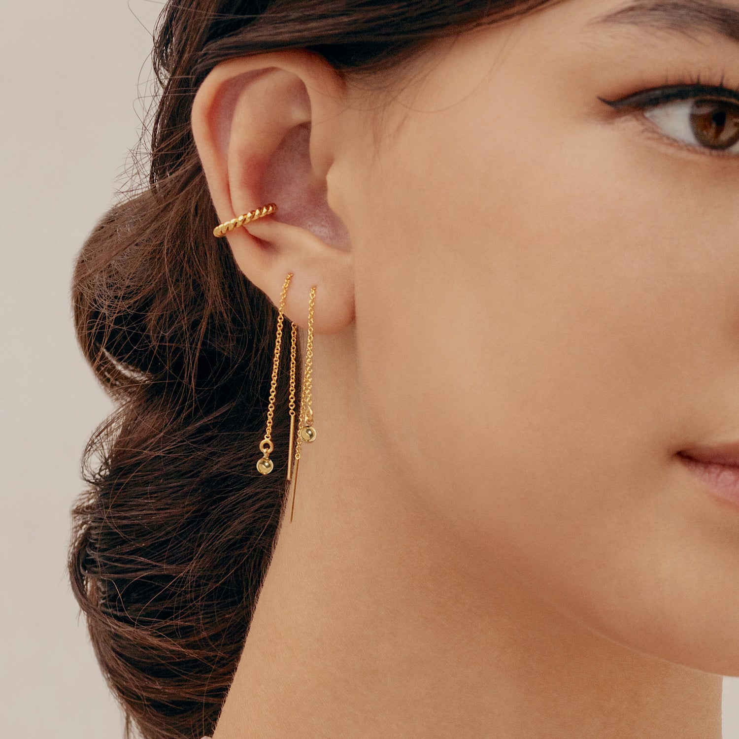 Mini Ball Ear Threader J CO Jewellery