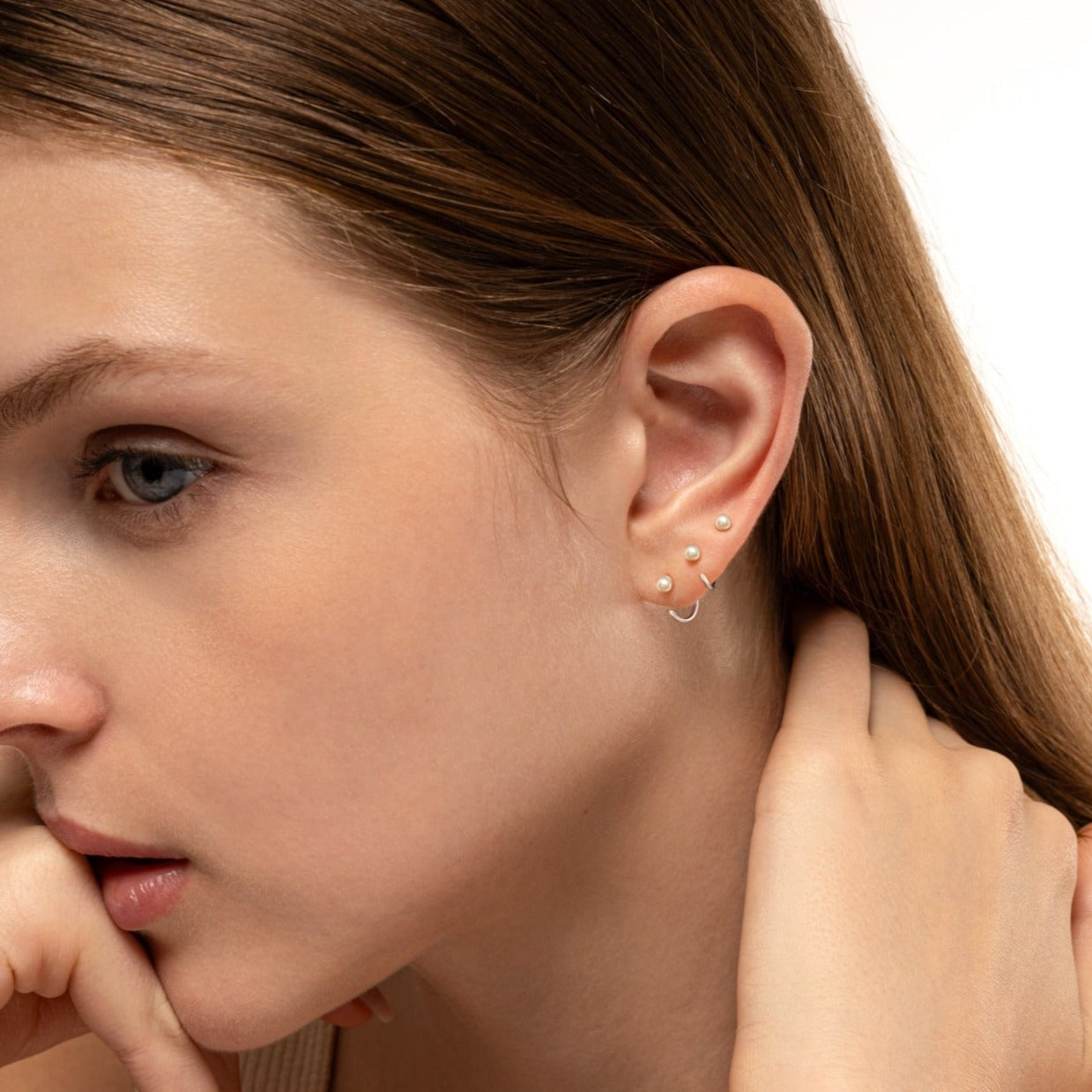 Pearl Huggies Earrings – J&CO Jewellery