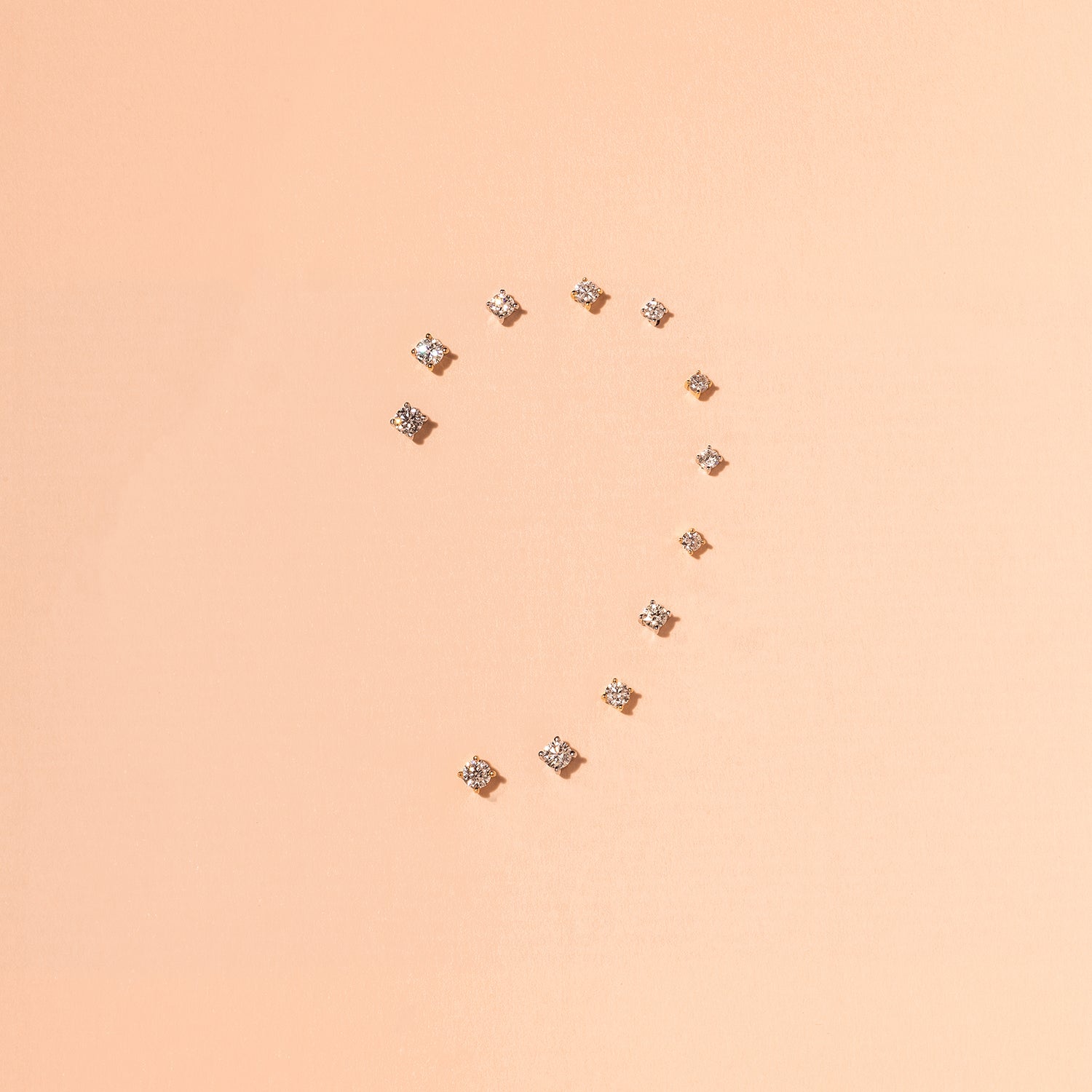 Color:Yellow Gold 
Color:White Gold
Option:Single
Option:Pair