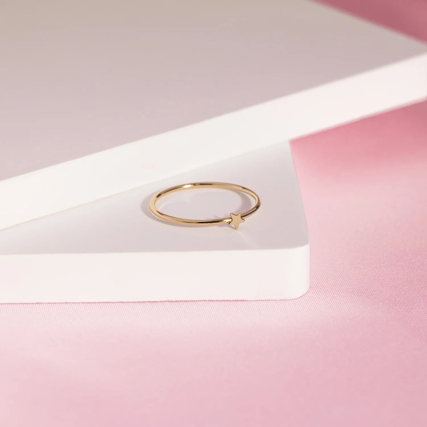 Anello Mini Stella in Oro Massiccio 14K