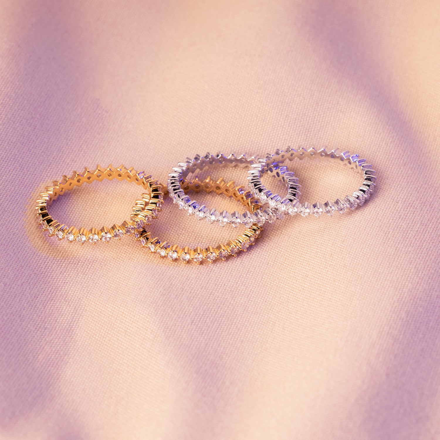 Eternity Marquise Silver Ring