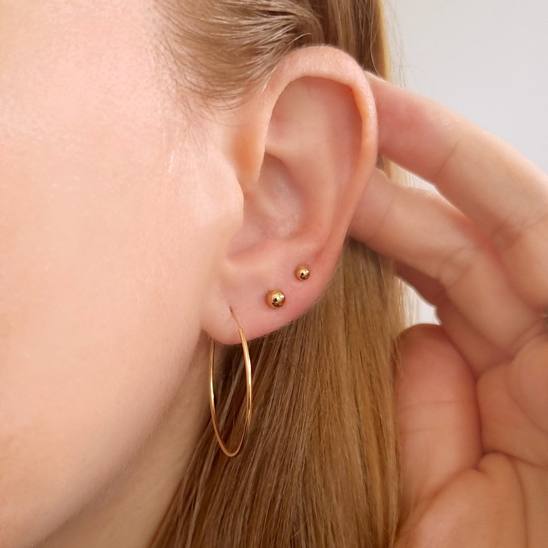 Big ear hoops deals