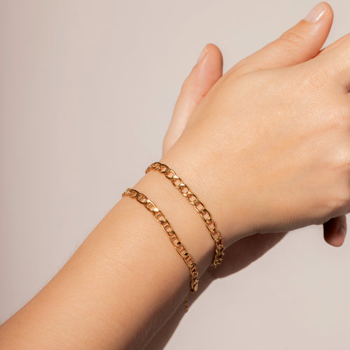 Flat Curb Chain Bracelet