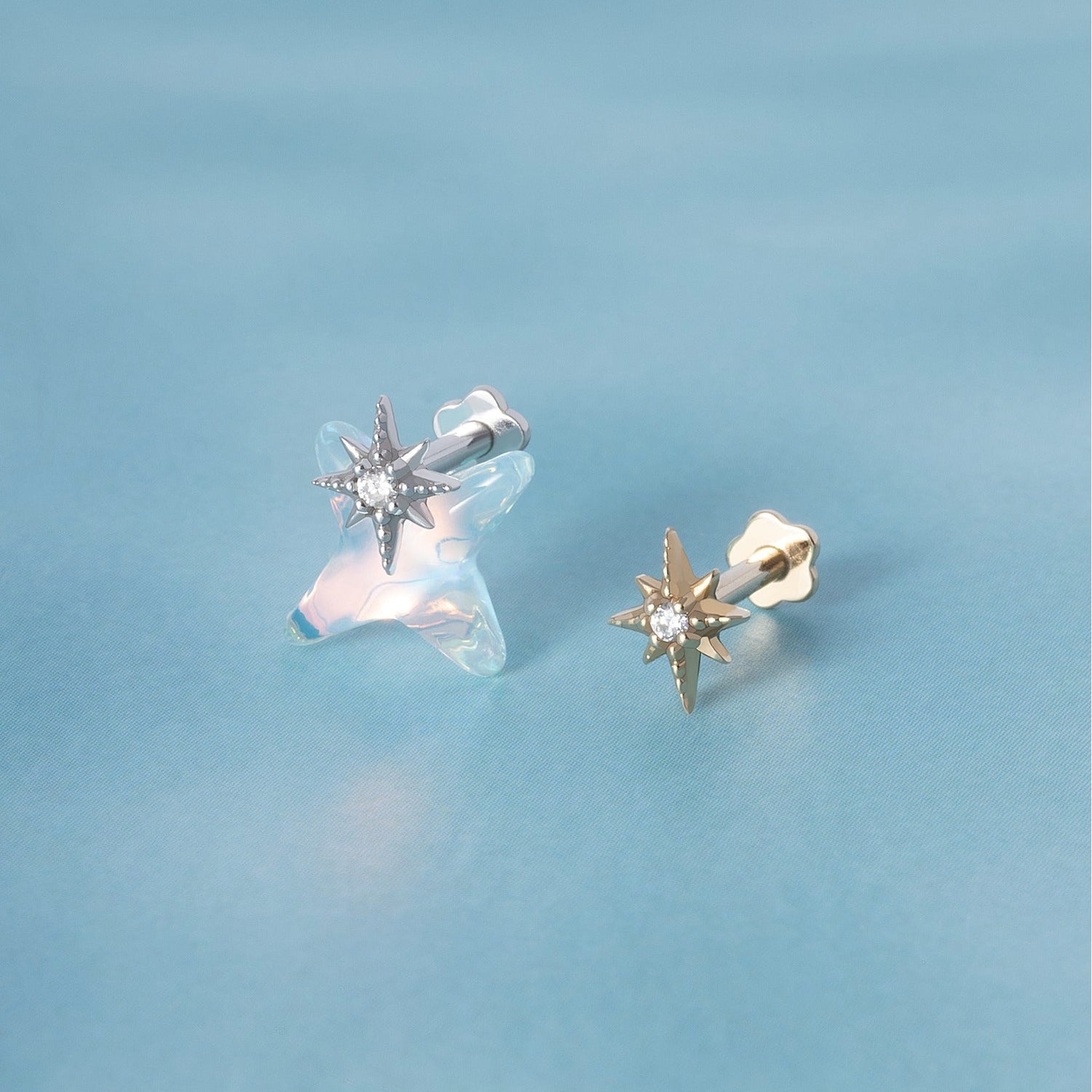 Color:White Gold
Option:Single
Option:Pair