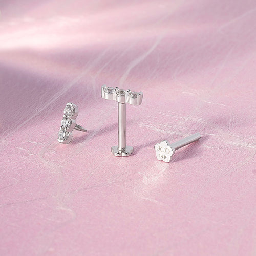 Color:White Gold
Option:Single
Option:Pair