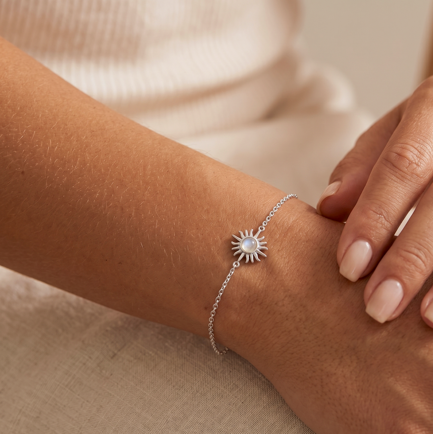 Mondstein -Sonnenarmband