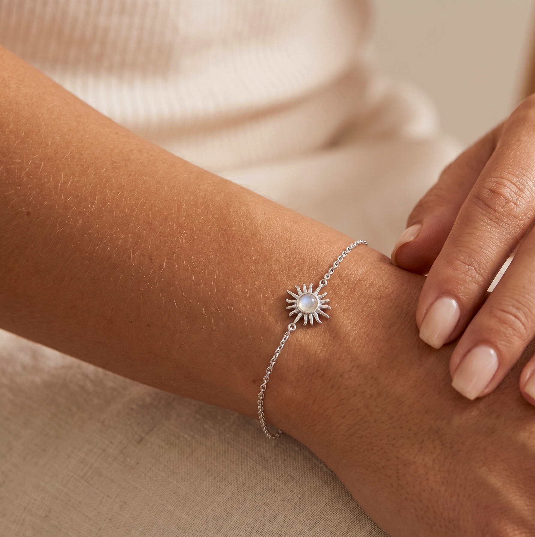 Mondstein -Sonnenarmband