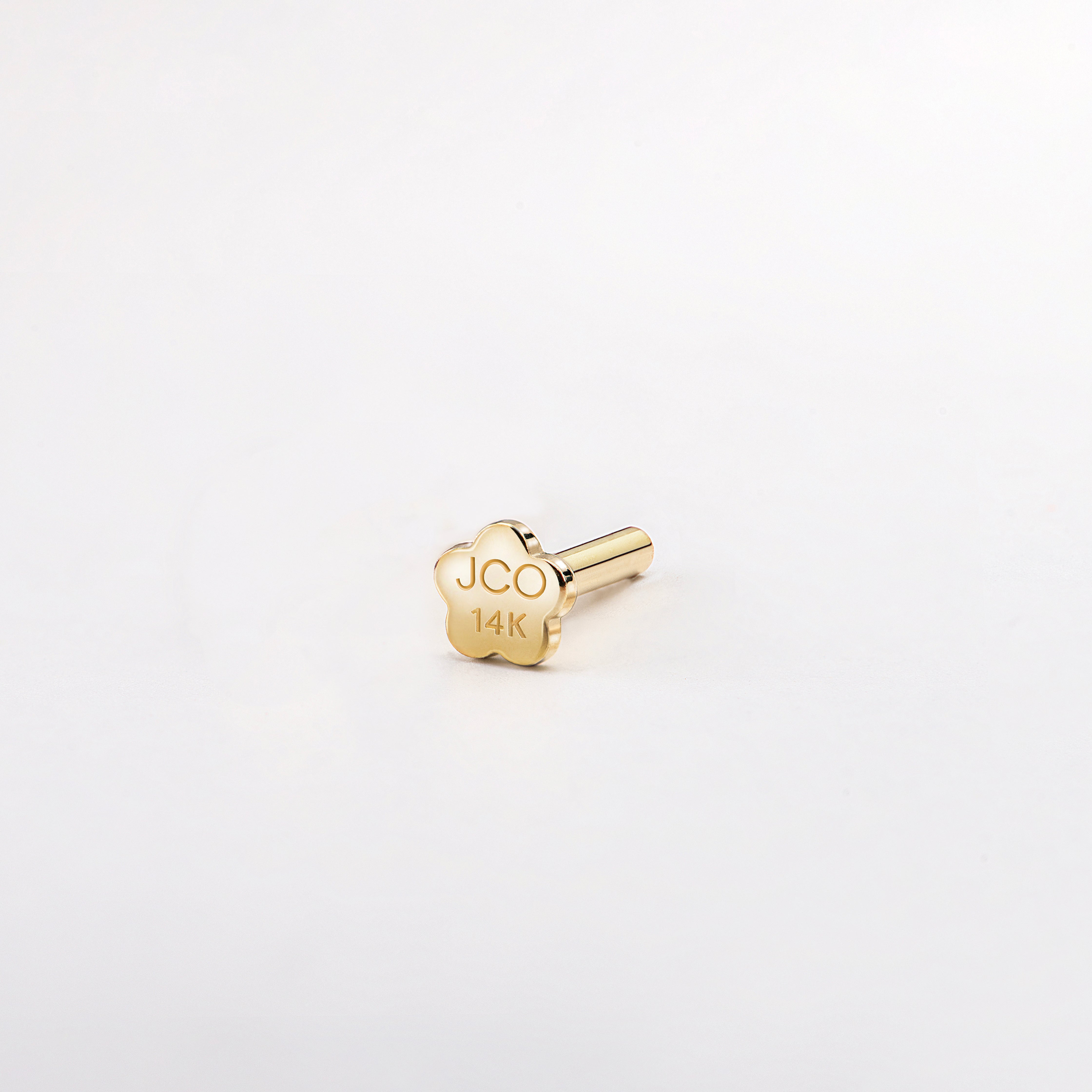 14K Solid Gold Baby Ball Labret Earring 2mm – J&CO Jewellery