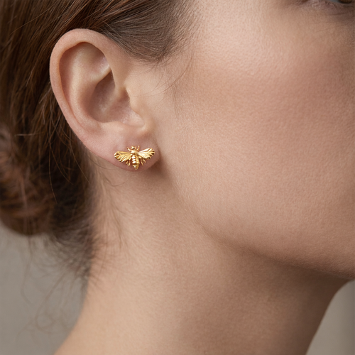 Luxe Bee Stud Earrings