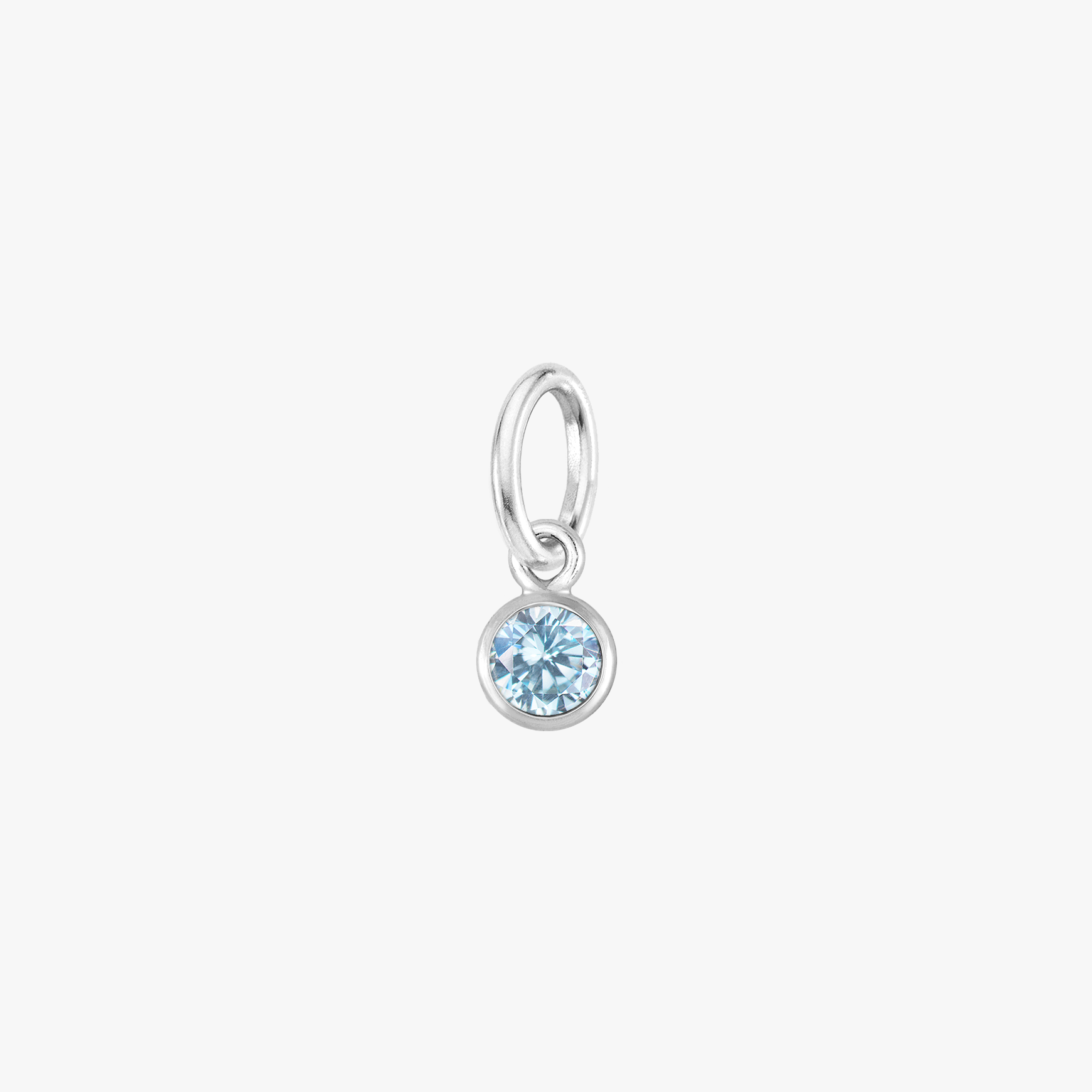 Color:Silver Birthstone Gem:Aqua