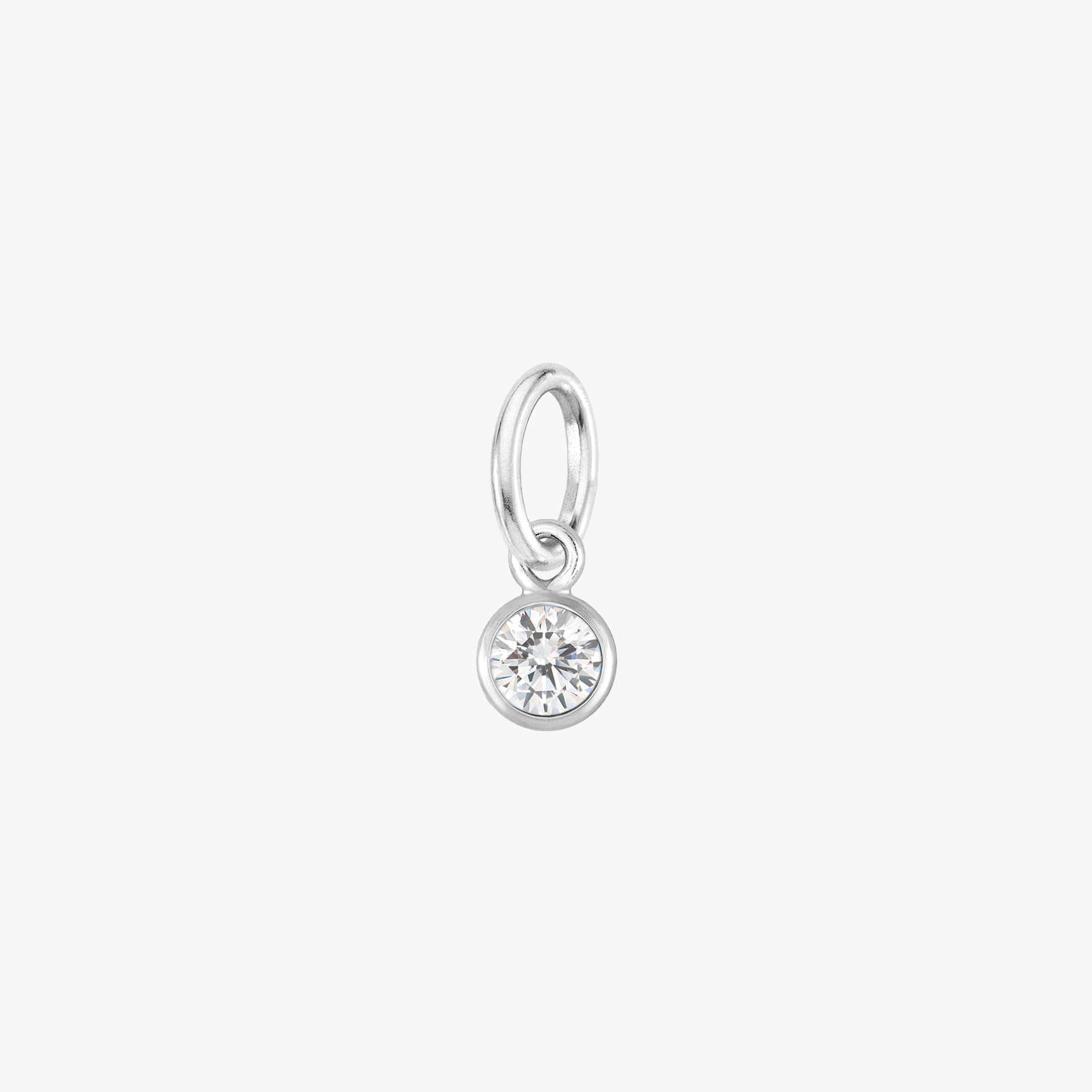 Color:Silver Birthstone Gem:Clear