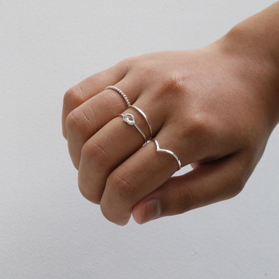 ラブノットリングシルバー – J&CO Jewellery