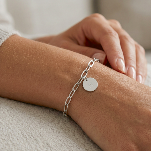 Personalized Isabel Initial Charm Bracelet