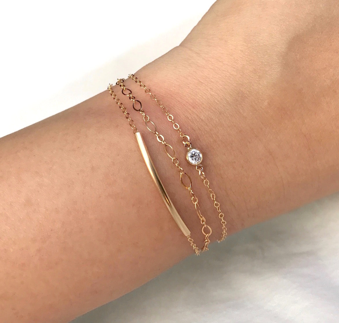 Sprankelende Bezel Armband