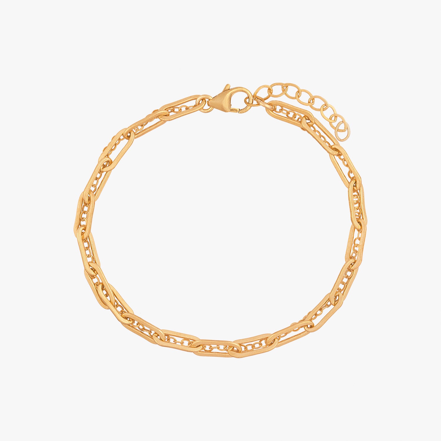 Paperclip Double Chain Bracelet – J&CO Jewellery