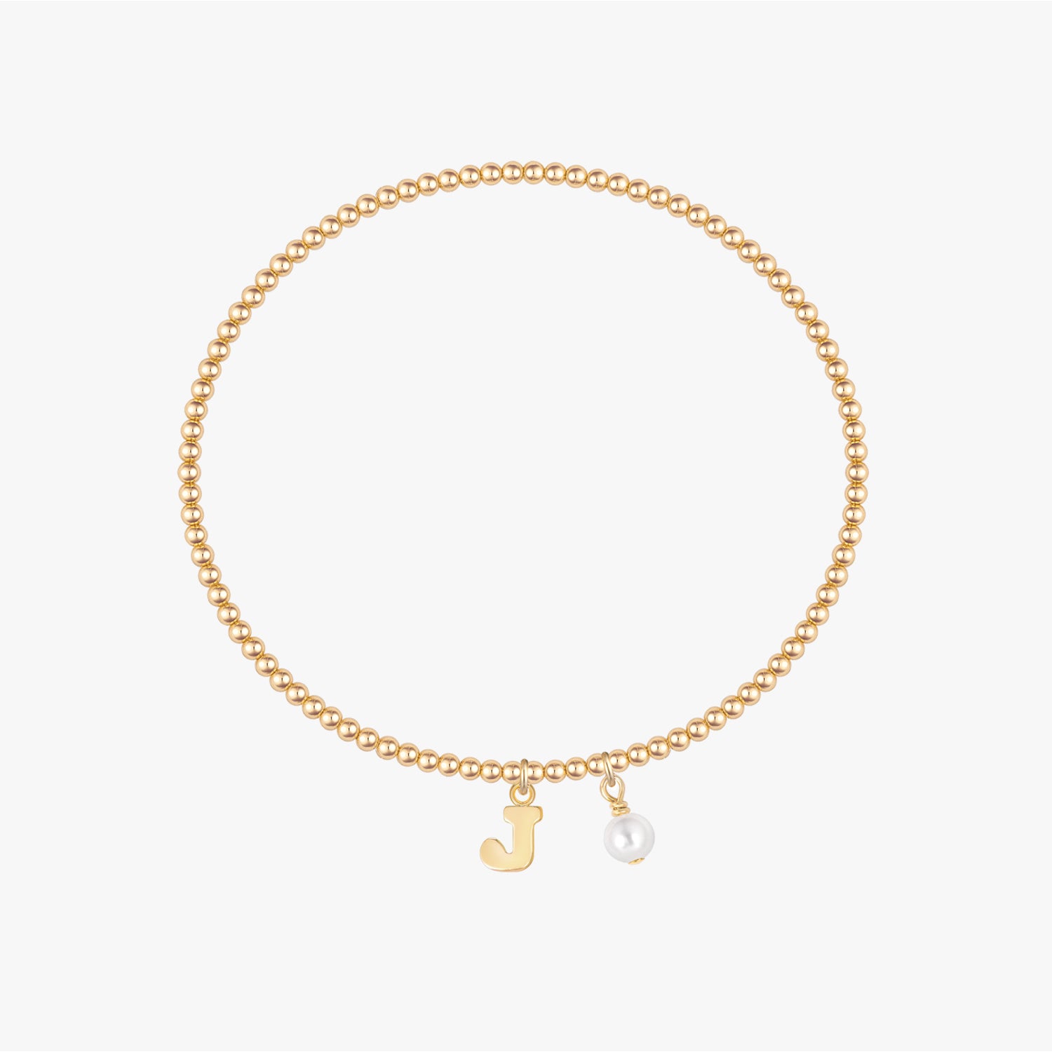 パーソナライズされた文字ブレスレット