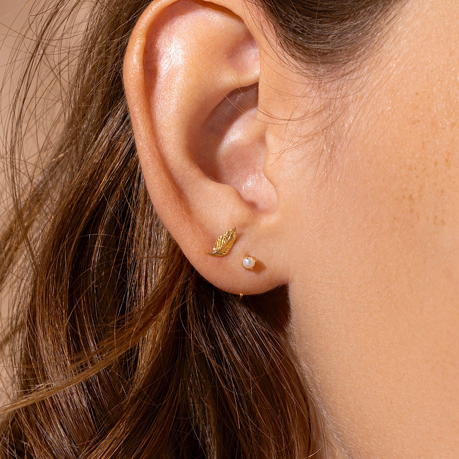 Diamond Prong Flat Back Earring | Simple & Dainty