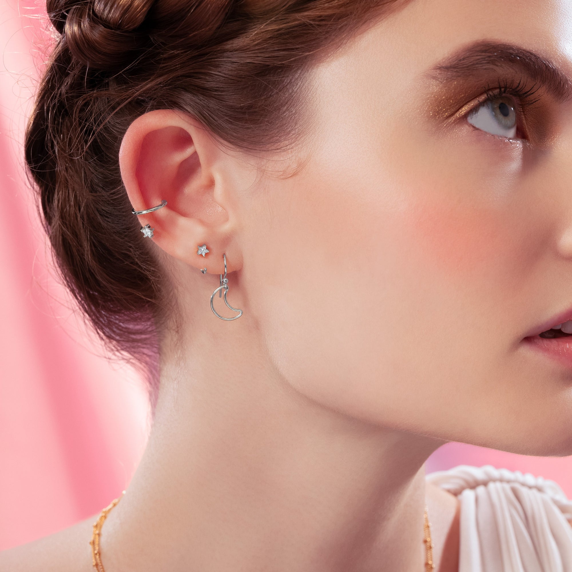 Kolczyki Luna Moon Drop