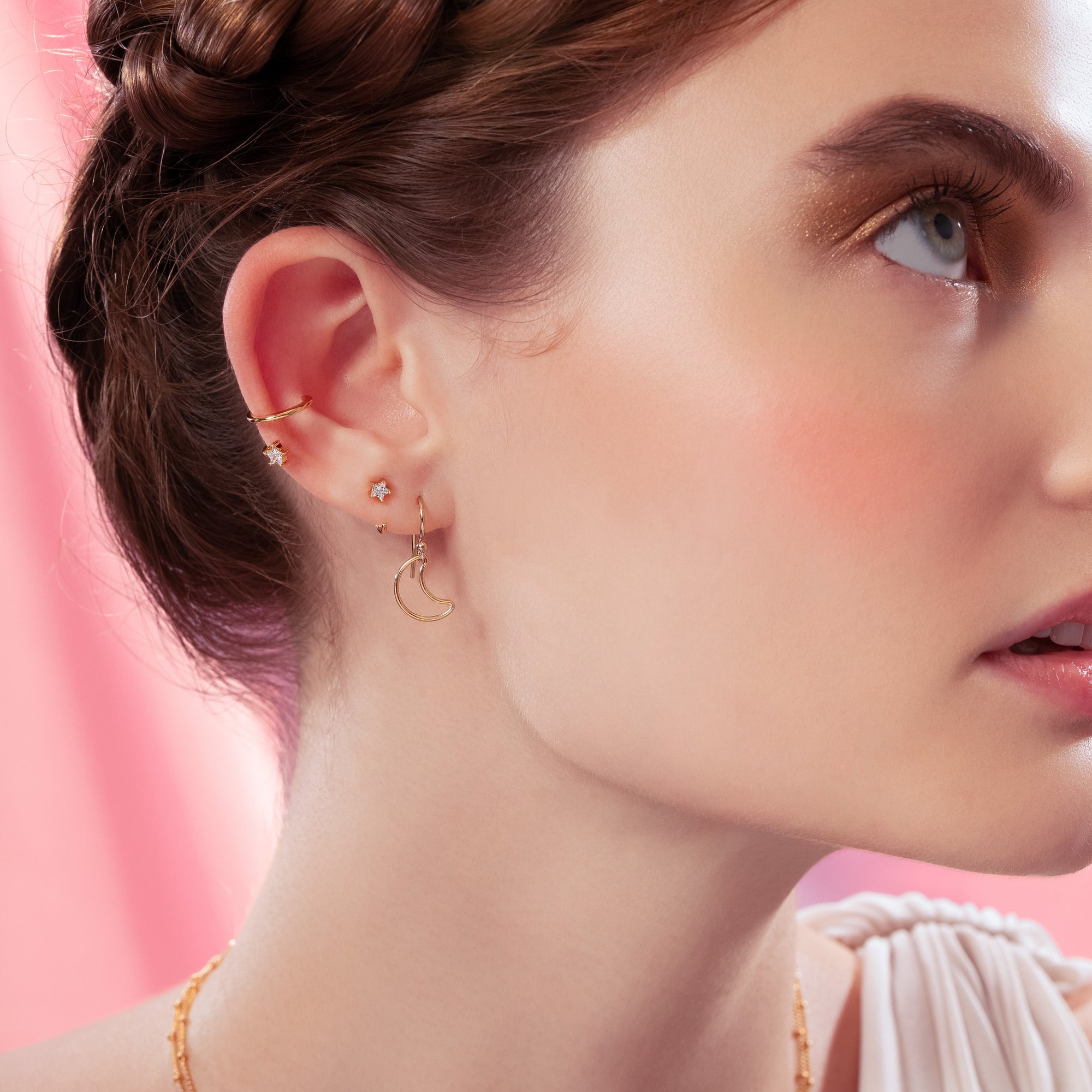 Kolczyki Luna Moon Drop