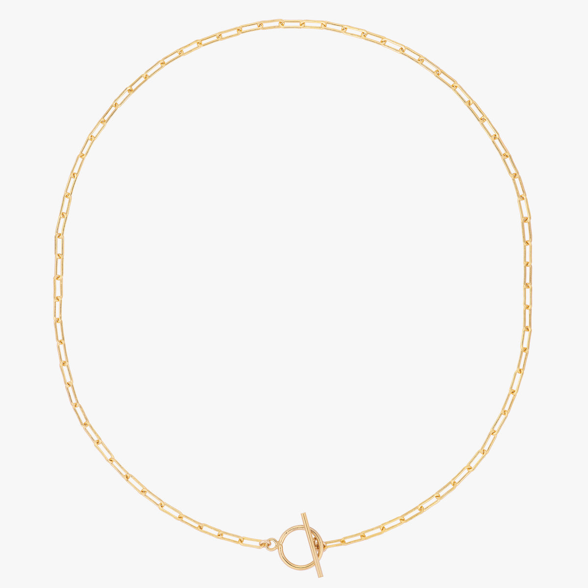 Paper Clip Chain Toggle Choker