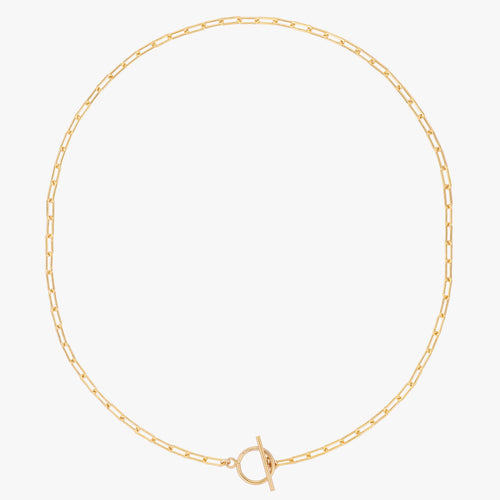 Paper Clip Chain Toggle Choker
