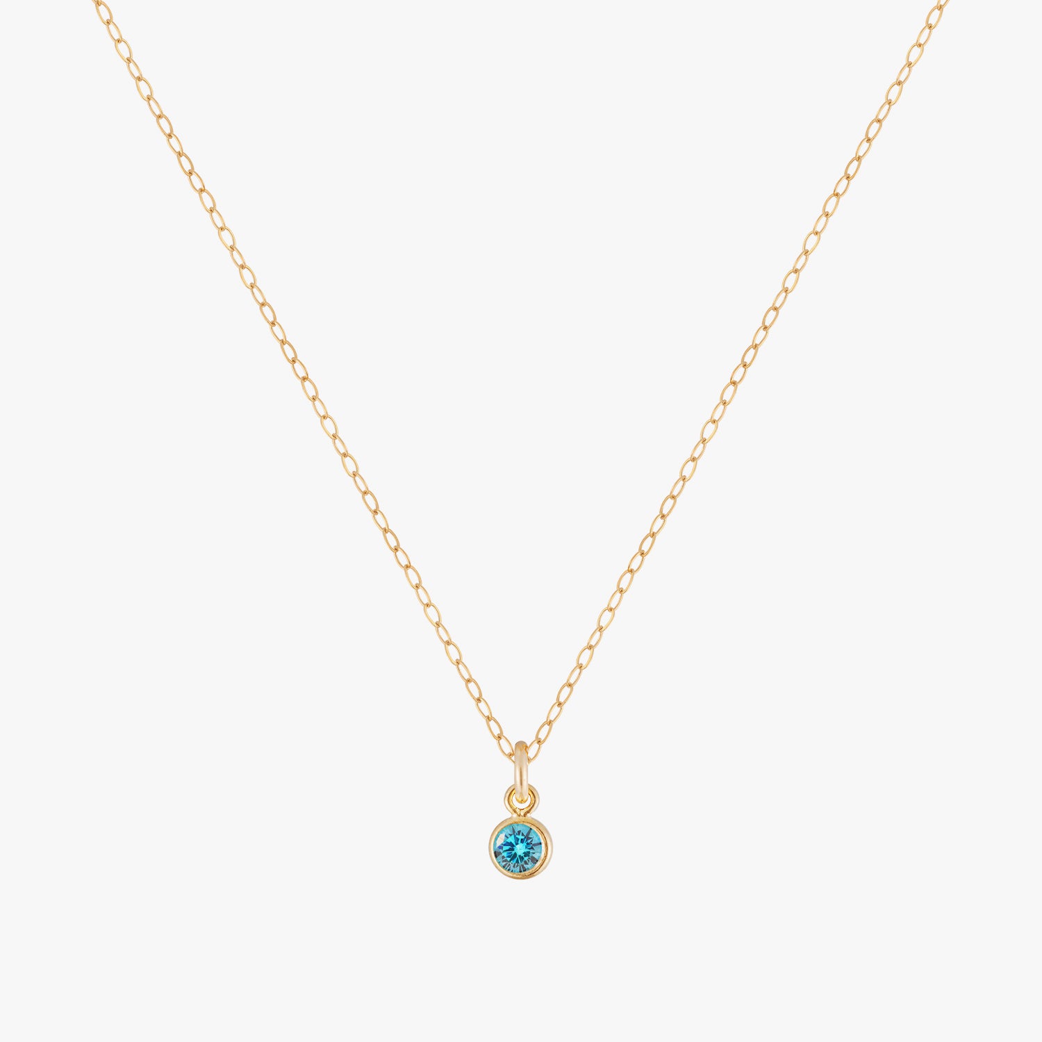 Sapphire Bezel Choker Necklace