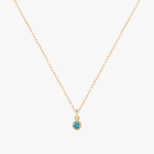Sapphire Bezel Choker Necklace