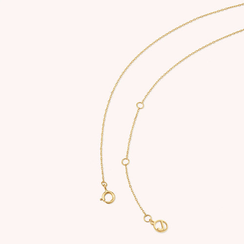 14K Massivgold Kugelkette Halskette
