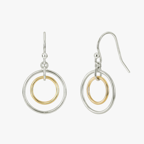 Anular French Hoop Mixed Color Earrings