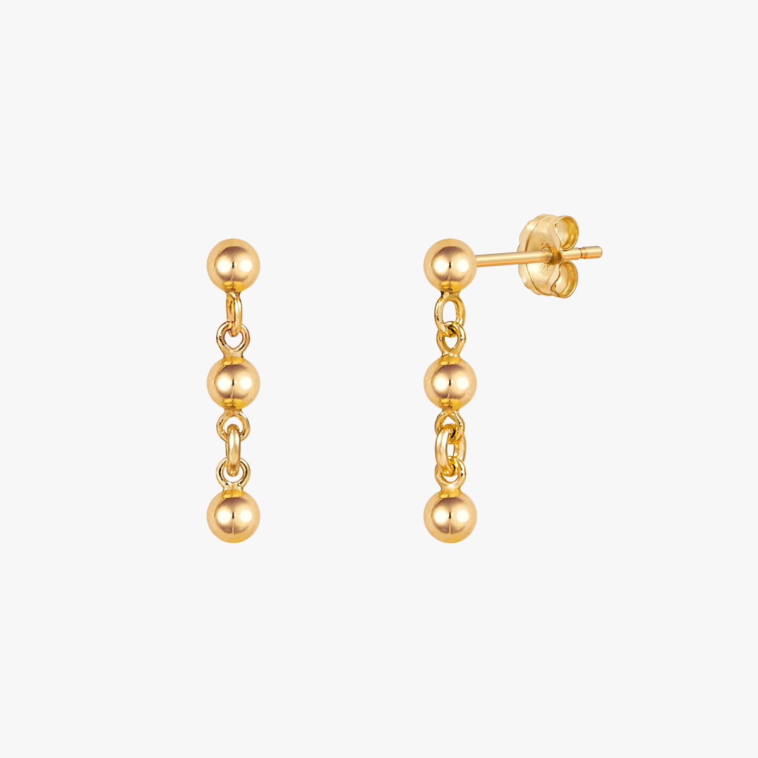 Mini Triple Ball Earrings