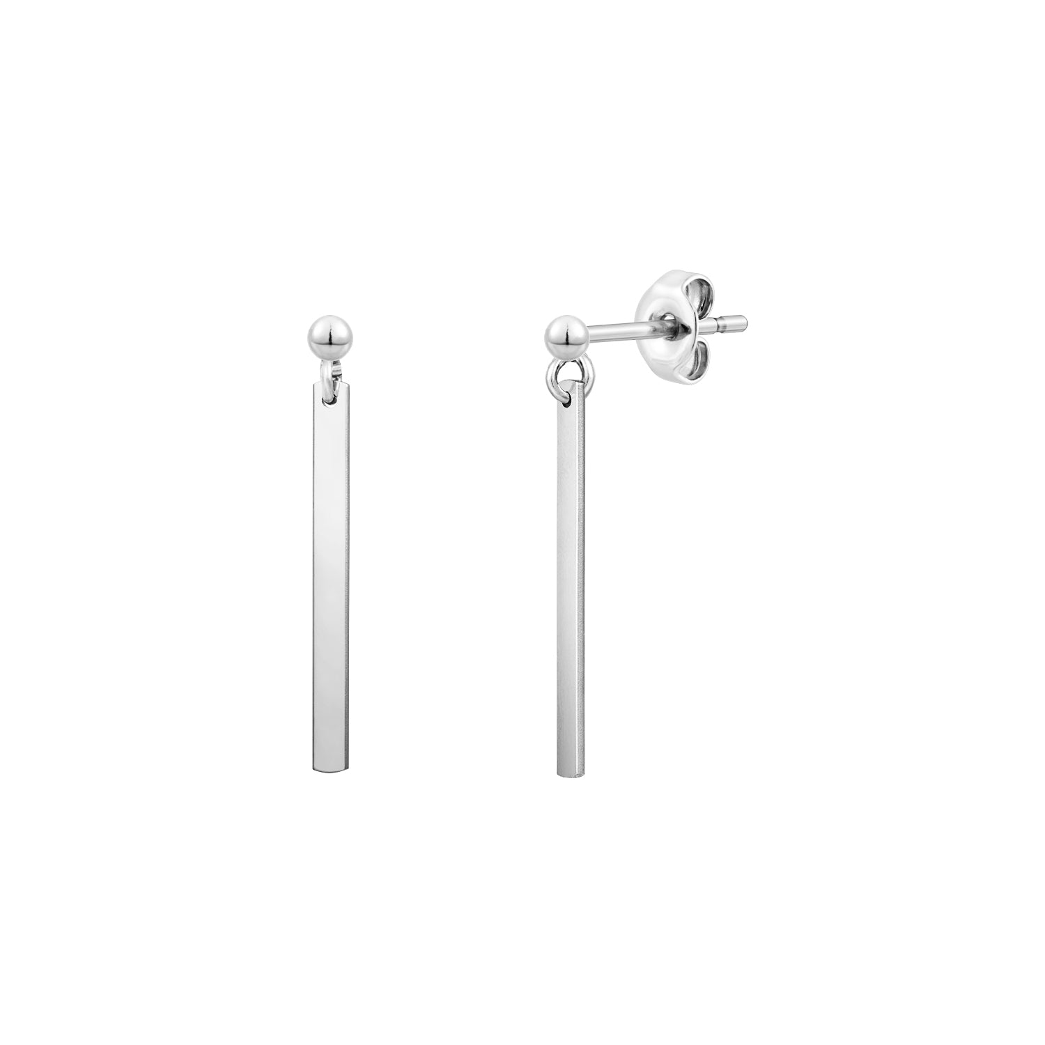 Bar Earrings Simple Studs Silver Bar Earrings Minimalist - Etsy | Gold bar  earrings, Etsy earrings, Silver bar earrings