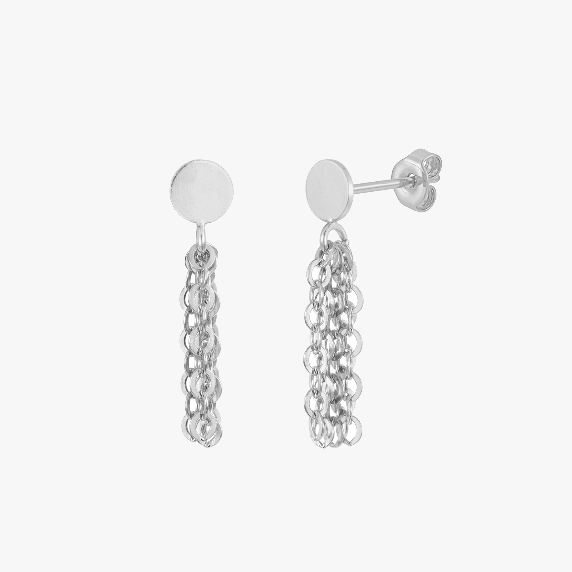 Orecchini a goccia con piccolo nappina