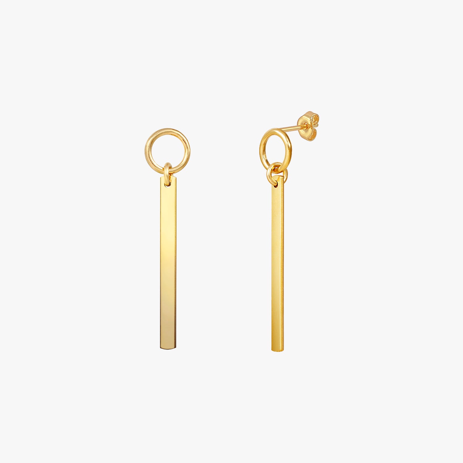 Circle bar drop earrings 2025