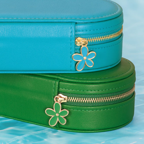 Océan Leather Mini Oval Jewelry Box