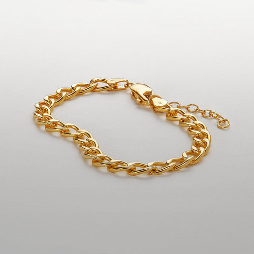 Flat Curb Chain Bracelet