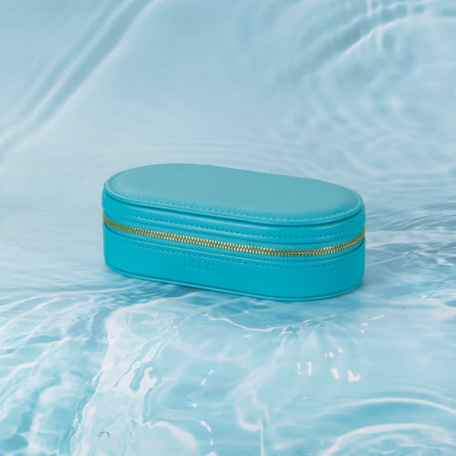 Océan Leather Mini Oval Jewelry Box