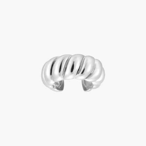 Orecchino a fascia a cupola a forma di croissant