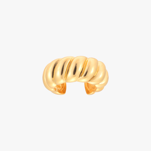 Orecchino a fascia a cupola a forma di croissant