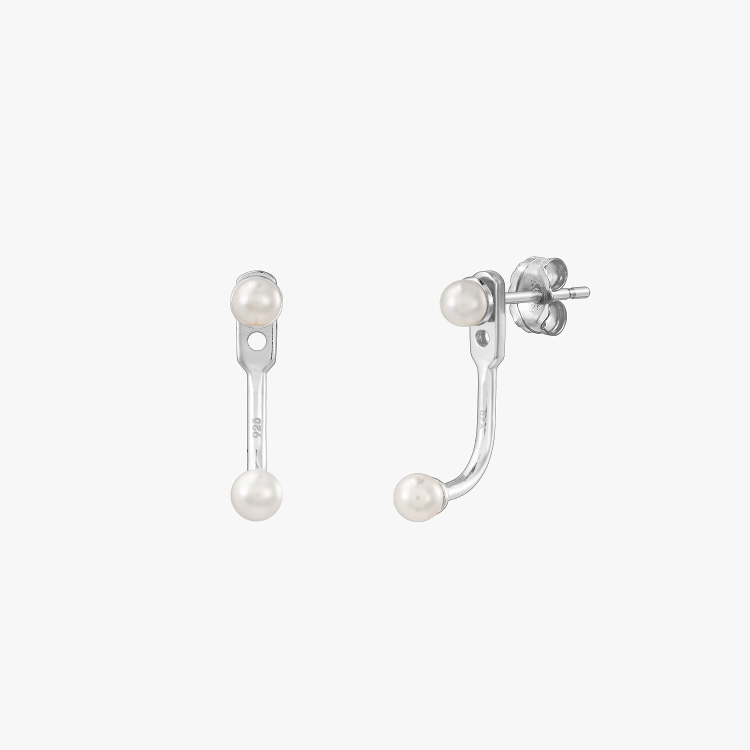 ☆TATIANA☆ Button pearl ear jacket earrings EC1767 Amazon.com: Allereyae Vintage Pearl Ear Jacket Earrings