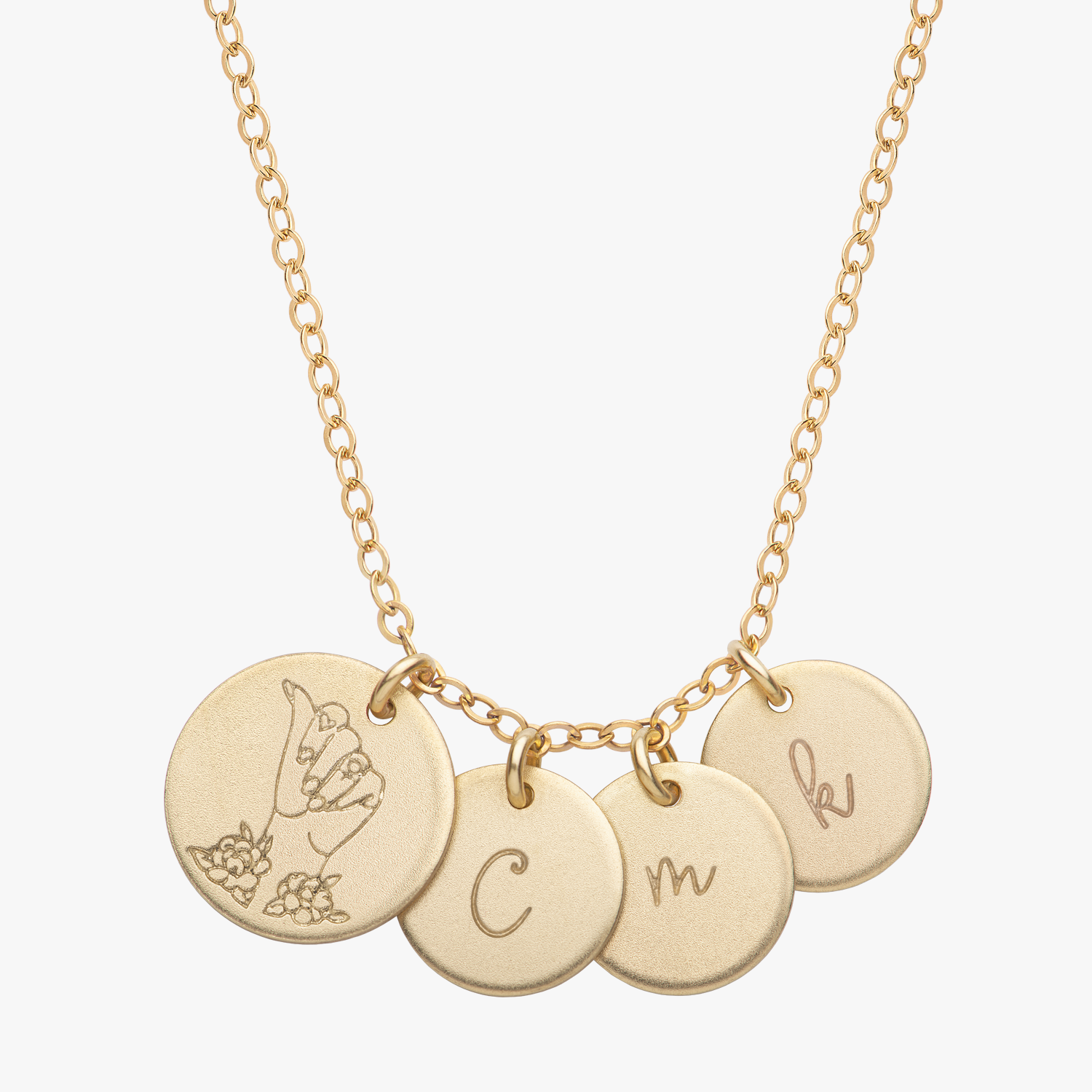 Personalized Empowerment Gold Necklace