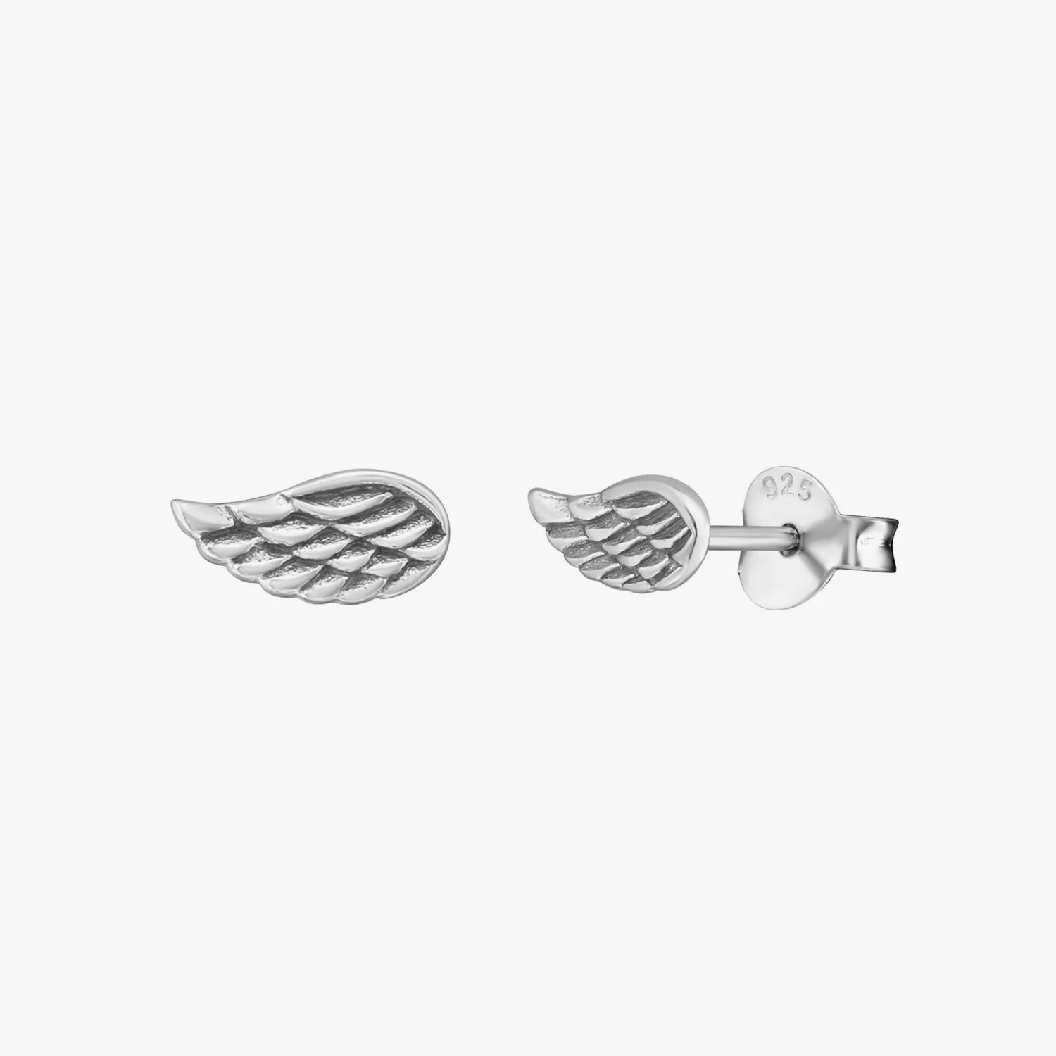 Angel wing earrings studs store