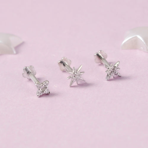 Color:White Gold
Option:Single
Option:Pair