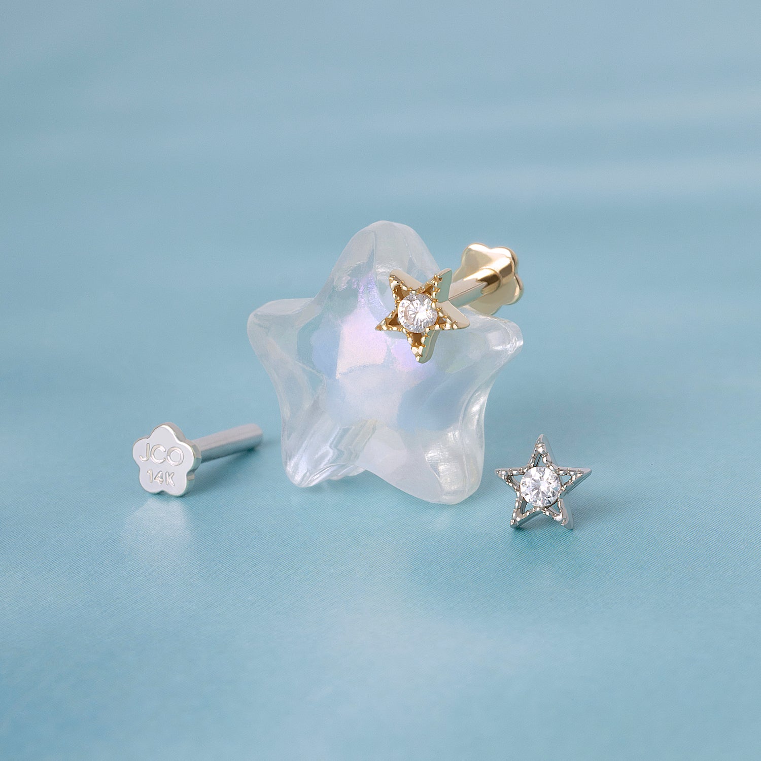 Color:White Gold
Option:Single
Option:Pair