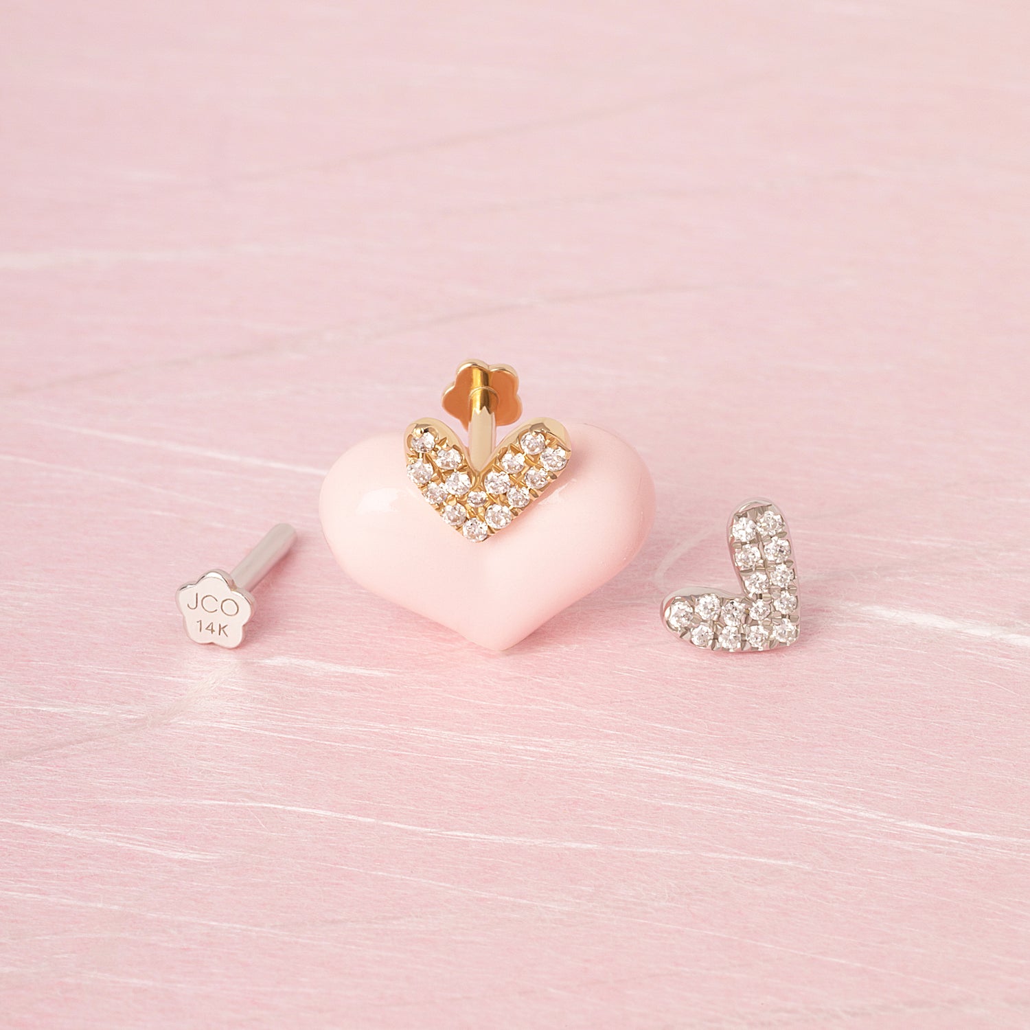 Color:White Gold
Option:Single
Option:Pair